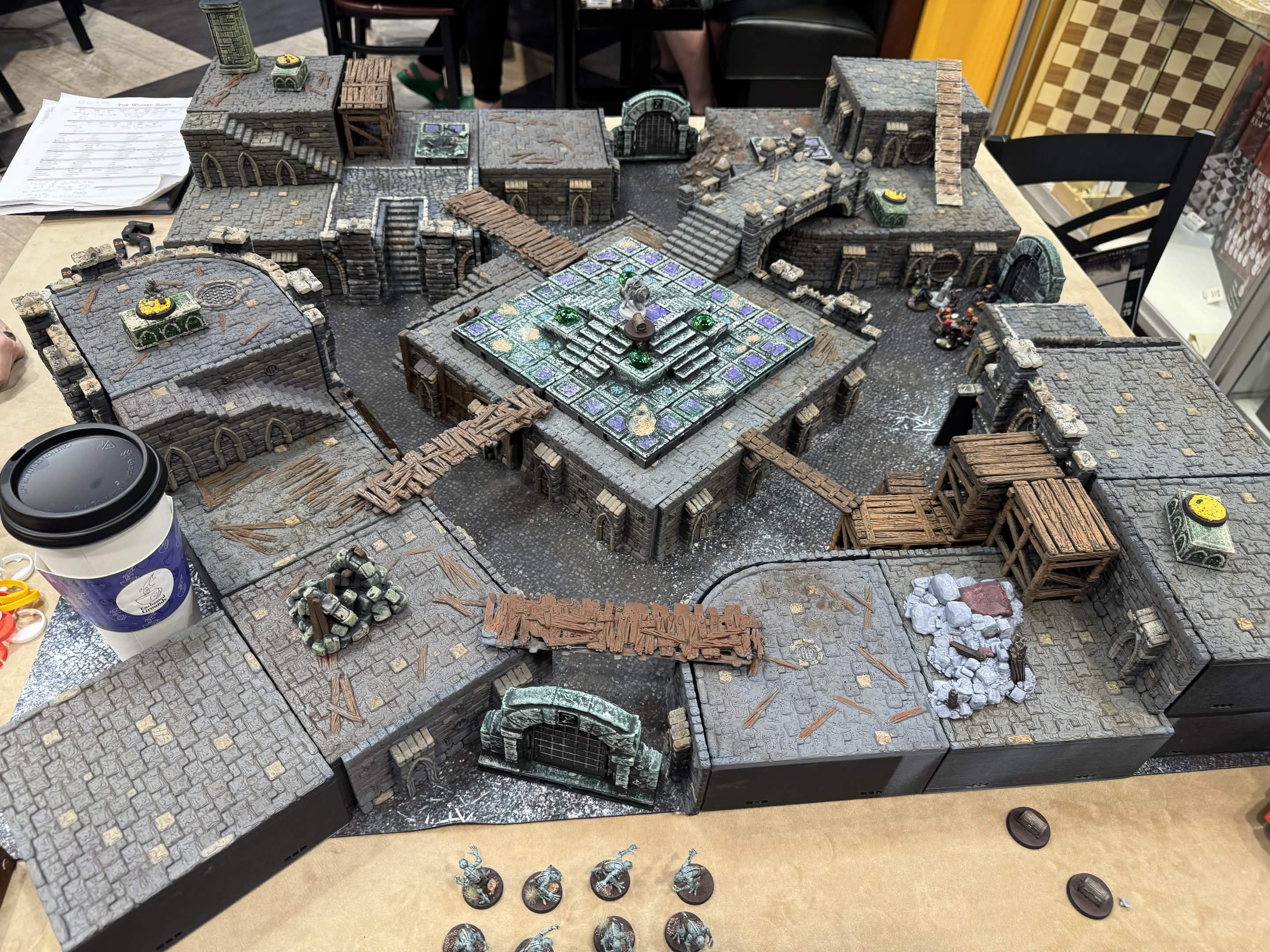 Frostgrave game in progress