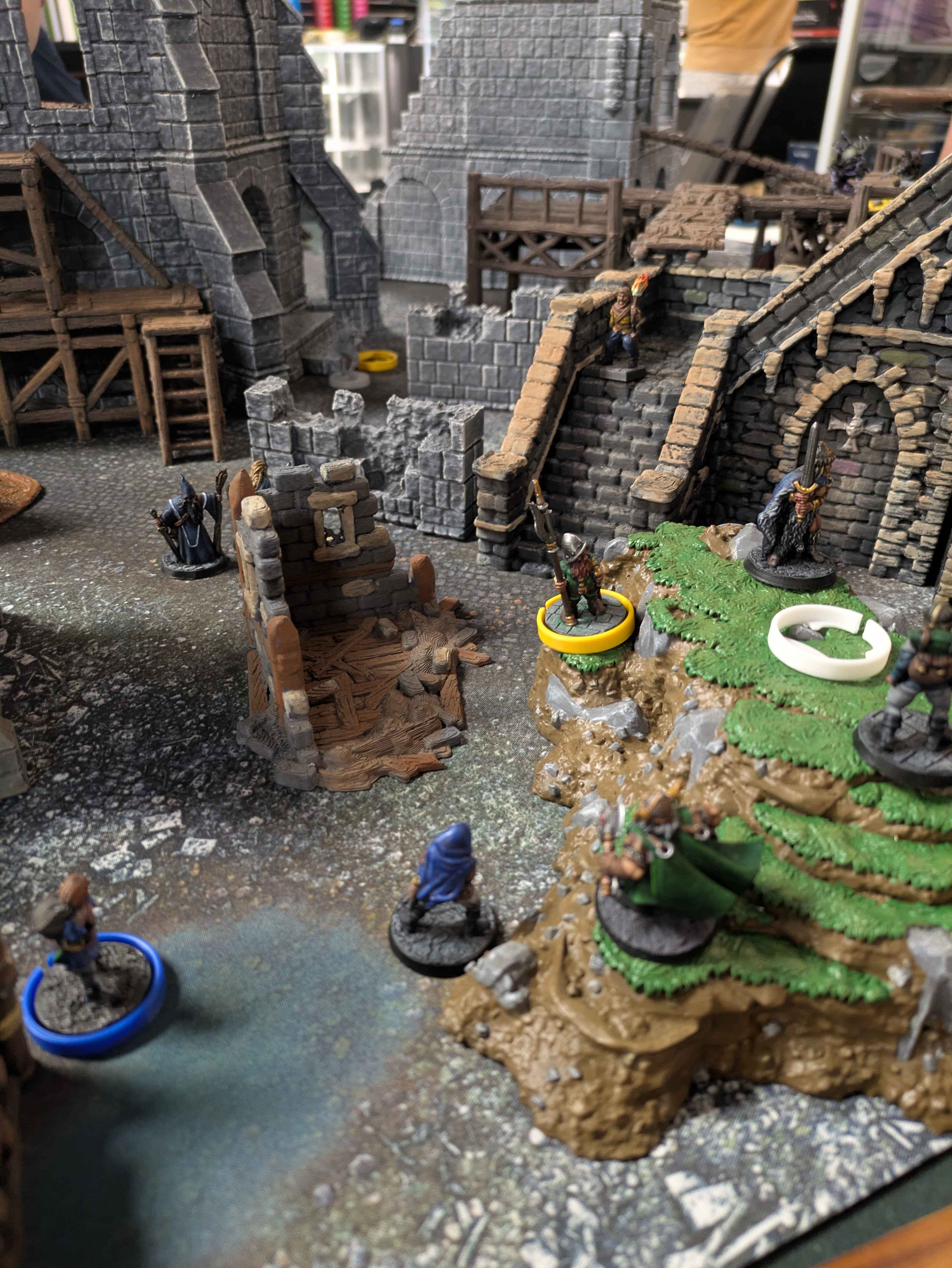 Frostgrave game in progress
