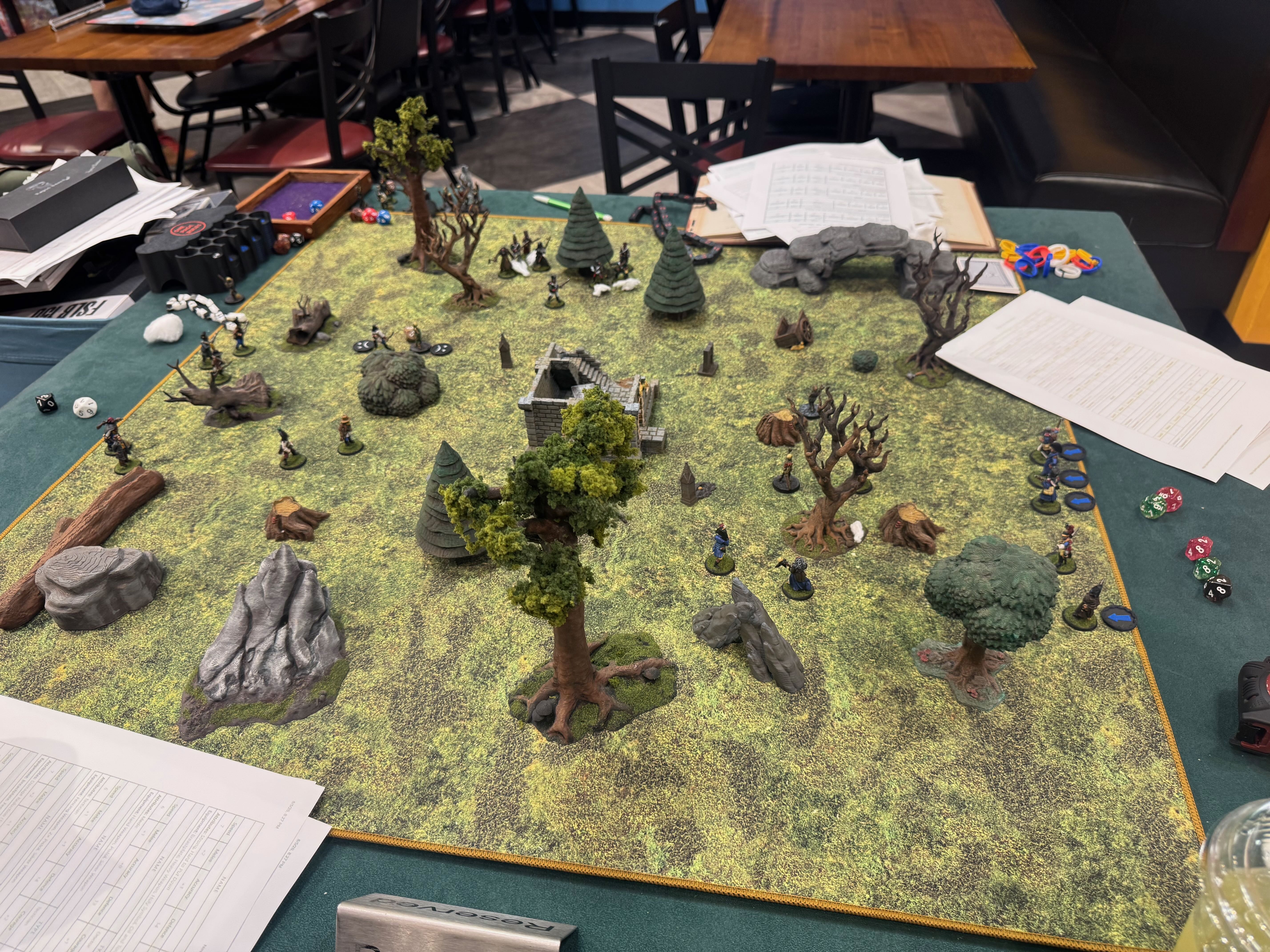 Napoleonic-era troops advance across a moonlit battlefield in The Silver Bayonet.